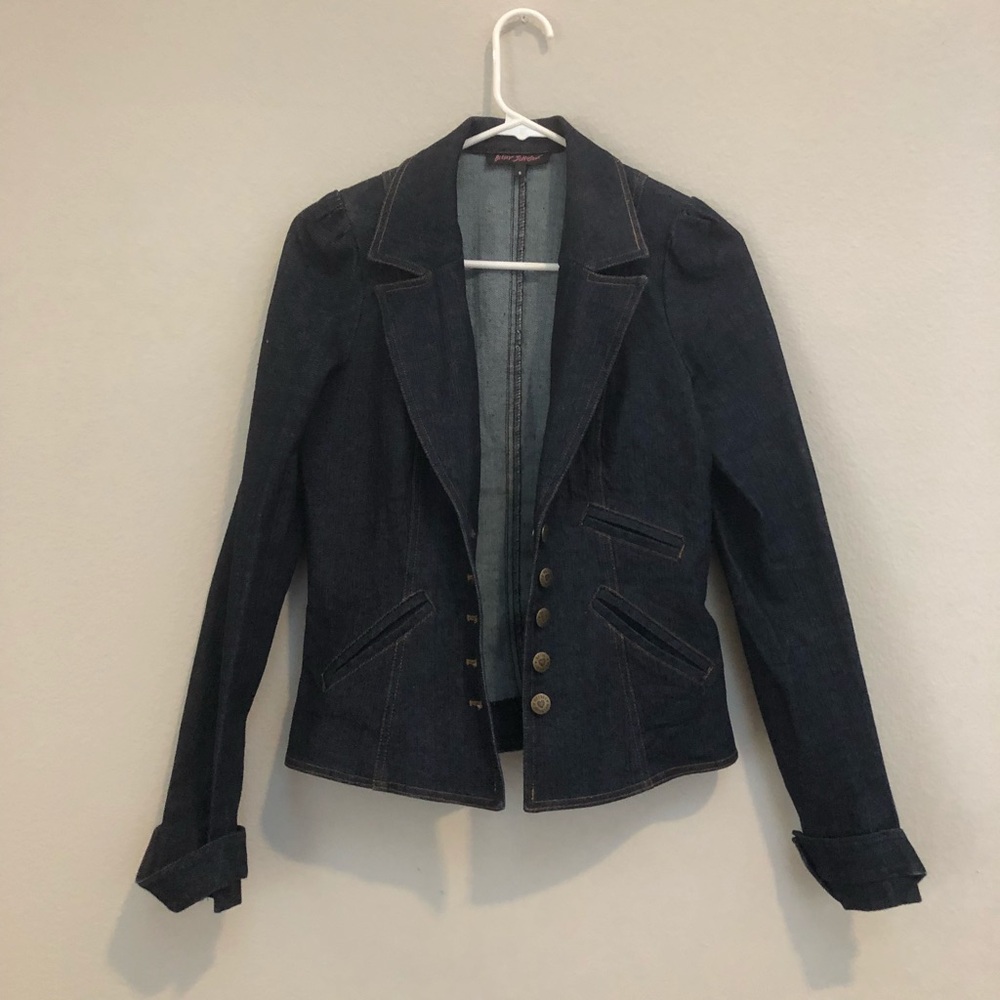 COPY - Betsey Johnson Denim Jacket, Size 6 (runs small)